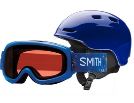 Skihelm Smith Zoom Kids/Gambler Cobalt