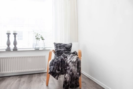 Sierkussen Heckett & Lane Grove Black (40 x 80 cm)