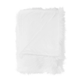 Plaid Heckett & Lane Yeti Offwhite Blanc