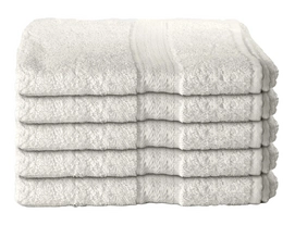 Serviette de Toilette Nightlife Ecru (50 x 100 cm) (set de 5)