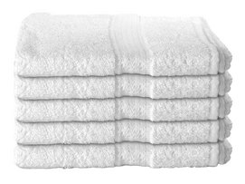 Serviette de Toilette Nightlife White (50 x 100 cm) (set de 5)