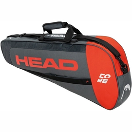 Tennistas HEAD Core 3R Bag Antracite Red
