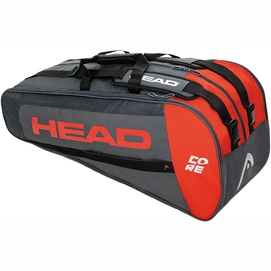 Sac de Tennis HEAD Core 6R Bag Antracite Red