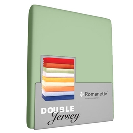 Spannbettlaken Romanette Dusty Green (Double Jersey)-2-personen (120/140/150 x 200/210/220 cm)