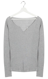 Pyjama-Shirt House in Style Floor Grey Damen
