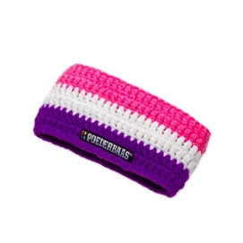 Headband Poederbaas Crochet Purple Pink White