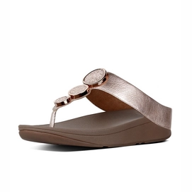 FitFlop Halo Toe Thong Leather Rose Gold