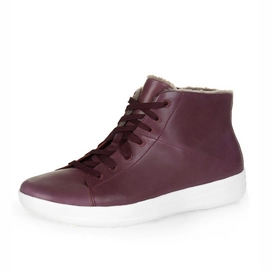 FitFlop F-Sporty Sneakerboot Leather Deep Plum