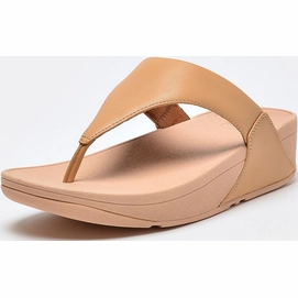 Tongs FitFlop Women Lulu Leather Toepost Tender Blush-Taille 36