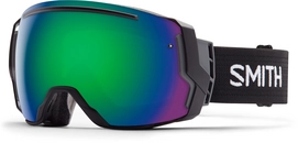 Skibril Smith I/O 7 Black Frame/Green Sol X Mirror/Red Sensor Mirror Lens