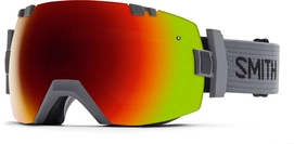 Skibril Smith I/O X Charcoal Frame/Red Sol X Mirror/Blue Sensor Mirror Lens