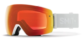 Masque de ski Smith I/O MAG White Vapor / ChromaPop Everyday Red Mirror Blanc