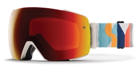 Masque de ski Smith I/O MAG Evan Hecox / ChromaPop Sun Red Mirror Blanc