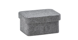 Opbergmand Aquanova Imago Donker Grijs Small (3 stuks)