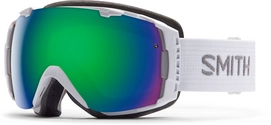 Skibril Smith I/O White Frame/Green Sol X Mirror/Red Sensor Mirror Lens