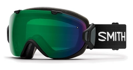 Skibrille Smith I/OS Black / ChromaPop Everyday Green Mirror