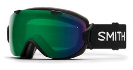Masque de ski  Smith I/OS Black / ChromaPop Everyday Green Mirror 2018