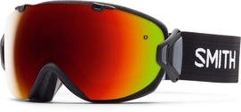Skibril Smith I/OS Black Frame Red Sol-X Mirror