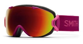 Ski Goggles Smith I/OS Fuchsia Static Frame Red Sol-X Mirror