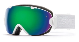 Skibril Smith I/OS White Eclipse Frame Green Sol-X Mirror