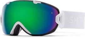 Skibril Smith I/O S White GBF Frame/Green Sol X Mirror/Red Sensor Mirror Lens