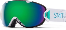 Skibril Smith I/O S White Feathers Frame/Green Sol X Mirror/Red Sensor Mirror Lens