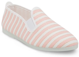 Damen Slipper Flossy Italica Streifen Gold/Rosa