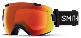 Masque de Ski Smith I/OX Black / Chroma Pop Sun Red Mirror