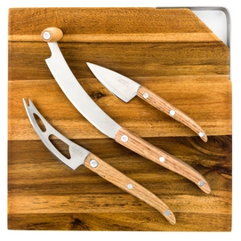Cheese Knife Laguiole Style de Vie Innovation Line Oak (3 pc)