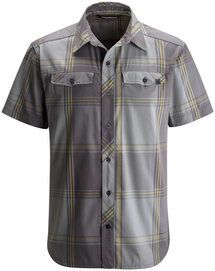 Blouse Black Diamond Men Ss Technician Shirt Nickel-Granite Plaid