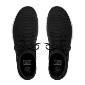 Sneaker FitFlop Uberknit™ Slip On High Top In Waffle Knit Men Black