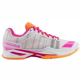 Chaussures de Tennis Babolat Jet Team All Court Women White Orange Pink
