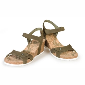 Sandaal Panama Jack Julia B39 Velour Trufa Truffle
