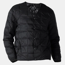 Jacket Taion Unisex V Neck Button Down Black-S
