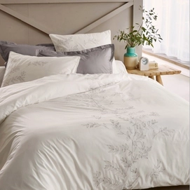 Taie d'oreiller Sylvie Thiriez Brodée Jardin Suspendu Percale (50 x 70 cm)