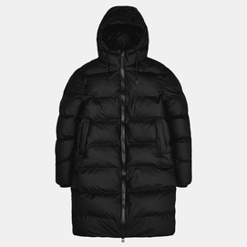 Jas Rains Unisex Long Puffer Jacket Black-XL
