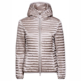 Jas Save The Duck Women D3362W IRIS6 Hooded Pearl Grey