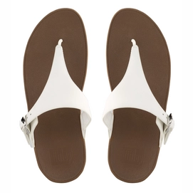 FitFlop Skinny™ Toe Thong Leather Urban White