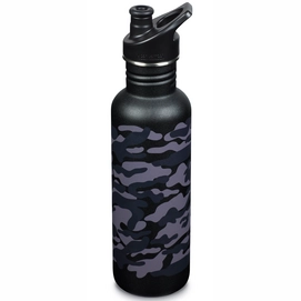 Reisfles Klean Kanteen Classic Black Camo 800 ml