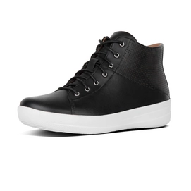 Sneaker FitFlop F-Sporty Sneakerboot Perforated Leather Black