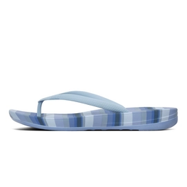 Slipper FitFlop Iqushion™ Ergonomic Flip Flops Stripey Blue Stripey