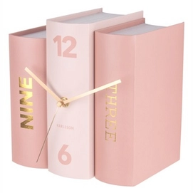 Horloge Karlsson Book Pink Tones Paper