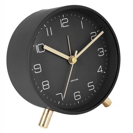 Wecker Karlsson Lofty Metal Matt Black 5,2 cm