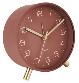 Wecker Karlsson Lofty Metal Matt Warm Red 5,2 cm