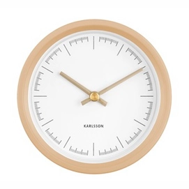 Uhr Karlsson Dense Rubberized Sand Brown 12,5 cm