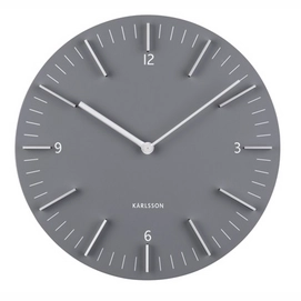 Uhr Karlsson Detailed Grey 30 cm
