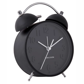 Wecker Karlsson Iconic Matt Black 16,5 x 11 cm