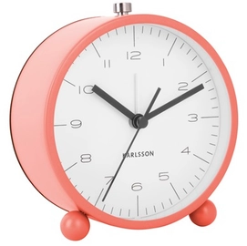 Wekker Karlsson Pellet Feet Matt Coral Pink 11 cm