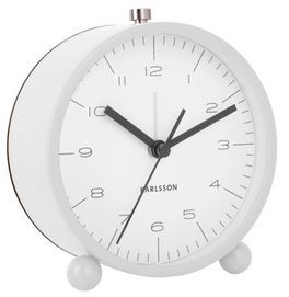 Wekker Karlsson Pellet Feet Matt White 11 cm