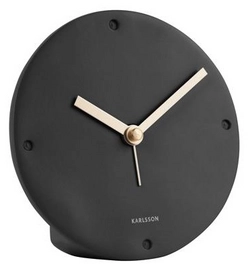 Wekker Karlsson Mantel Polyresin Black 12 cm
